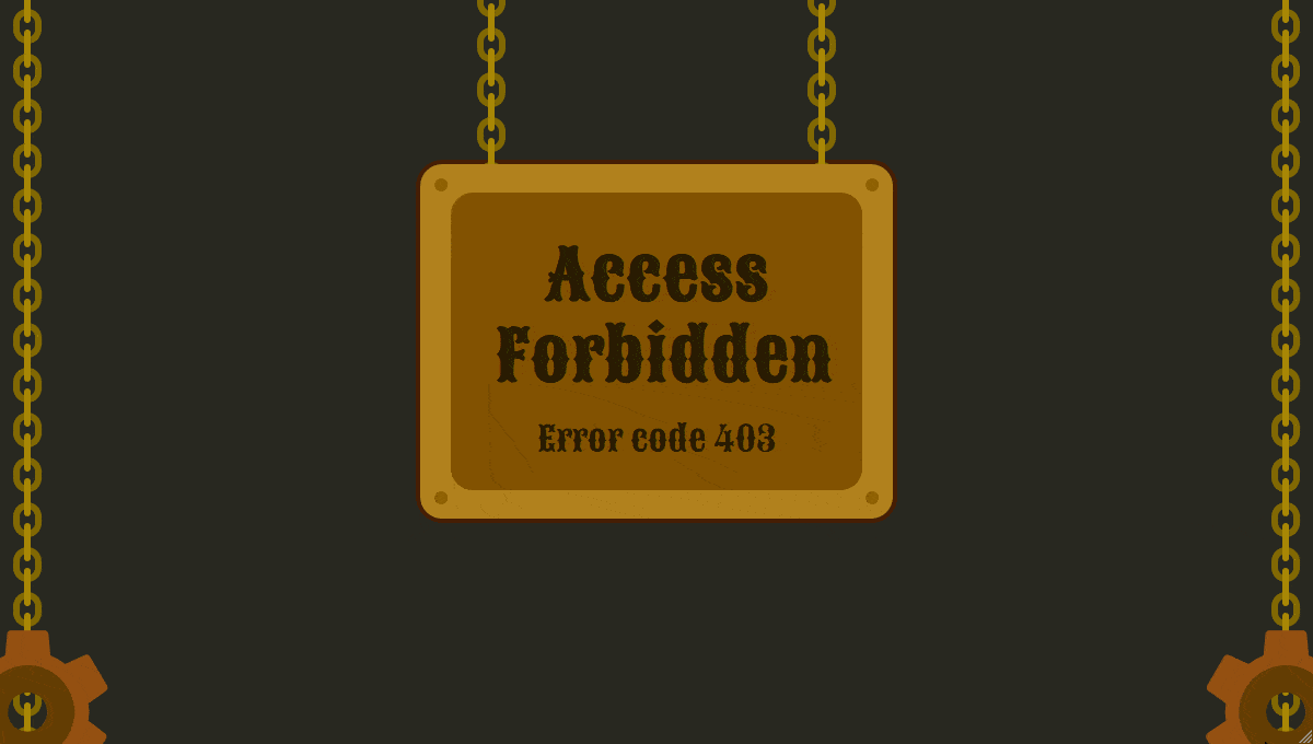 403 Forbidden Page - GIF Demo