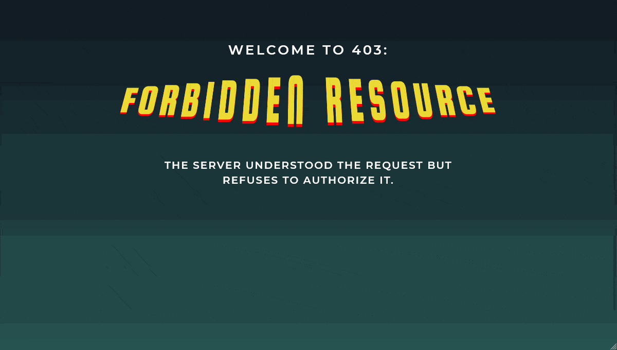 403 Forbidden - GIF Demo