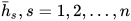 \bar{h}_{s},s=1,2,...,n