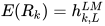 E(R_k) = h_{k,L}^{LM}