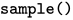 \texttt{sample()}