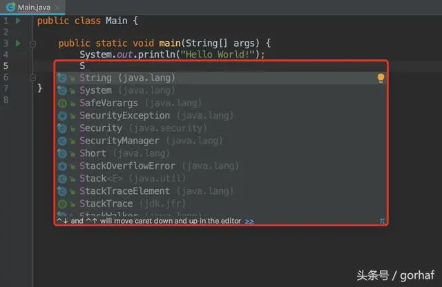“全栈2019”Java第五章：IntelliJ IDEA代码自动提示