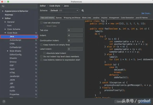 “全栈2019”Java第八章：IntelliJ IDEA设置注释不显示在行首