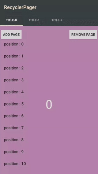 RecyclerPager Demo
