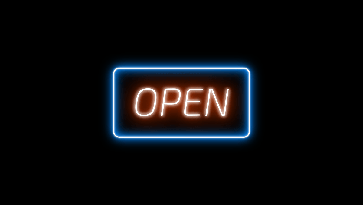 Demo image: Flickering Neon Sign Effect Using CSS Text & Box Shadow