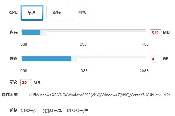 云立方配置