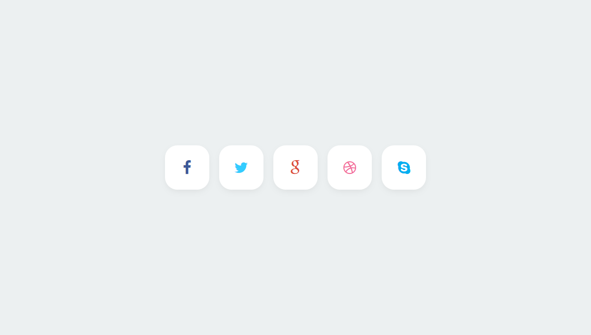 Demo image: Stylish Social Buttons