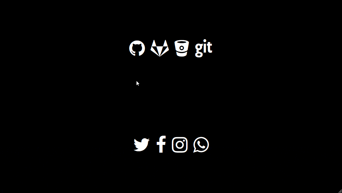 Social Icons - GIF Demo