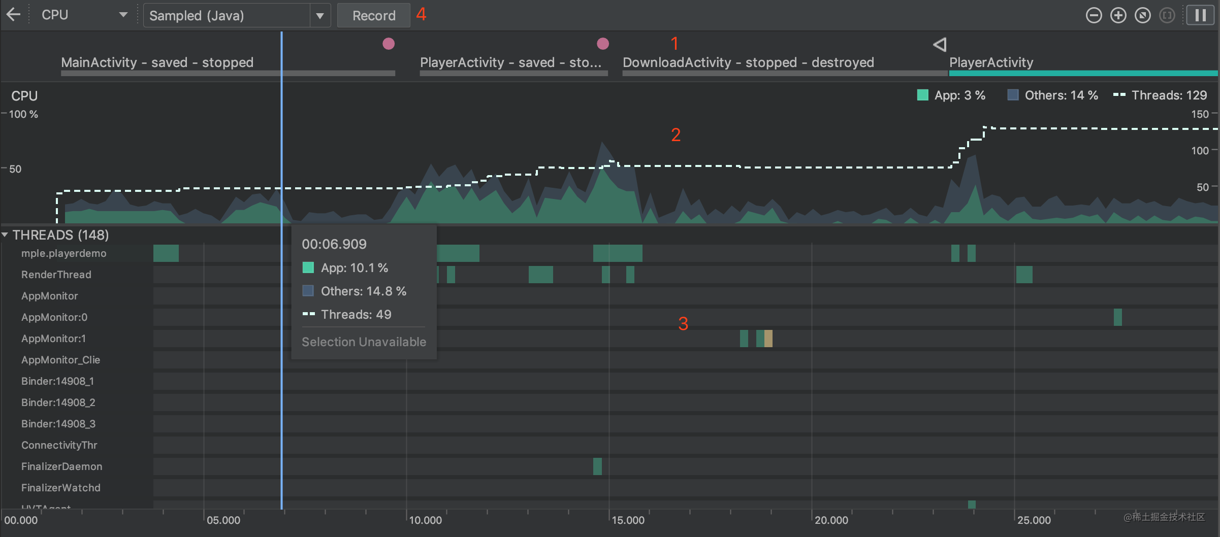 Android profiler как пользоваться