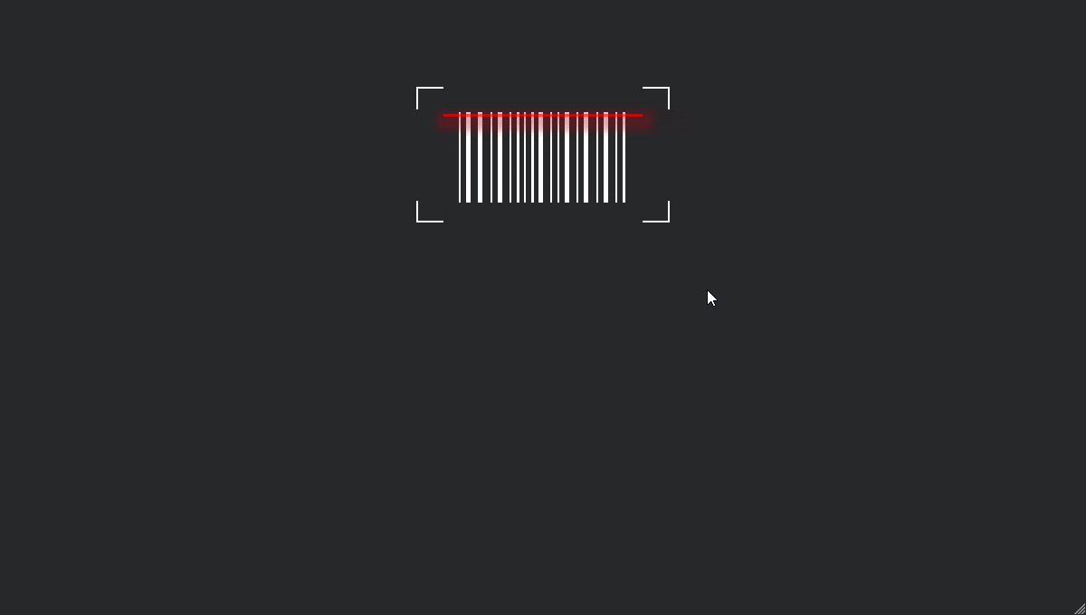 CSS Animation Barcode - GIF Demo