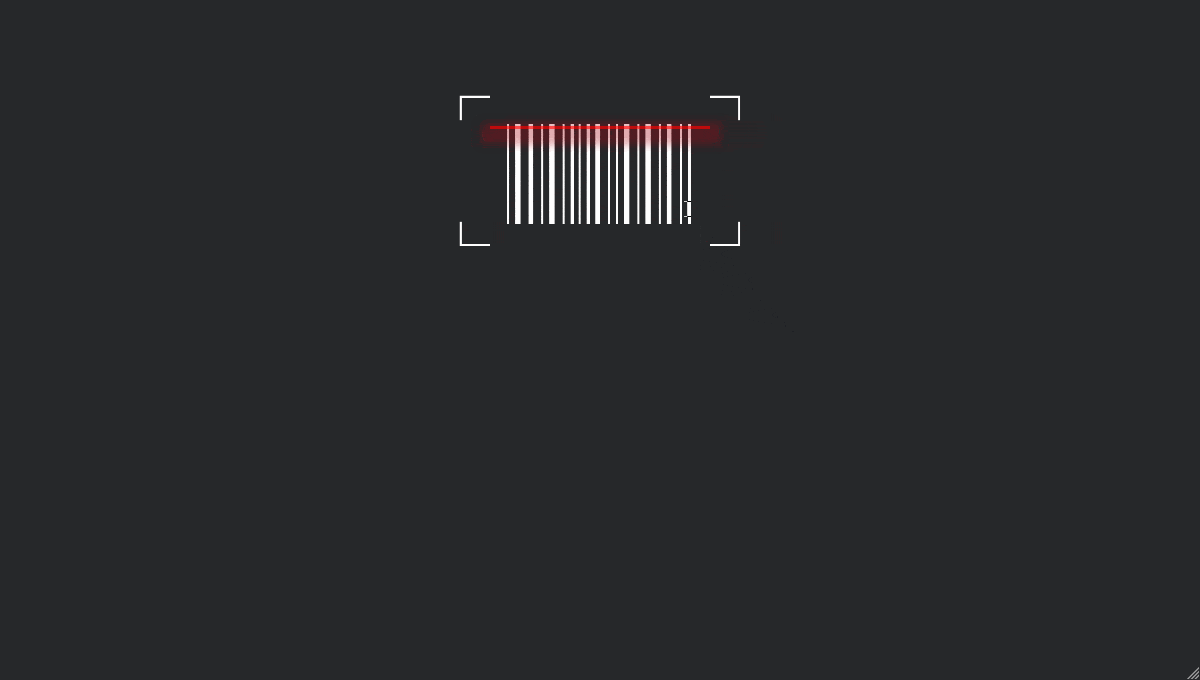 CSS Animation Barcode - GIF Demo