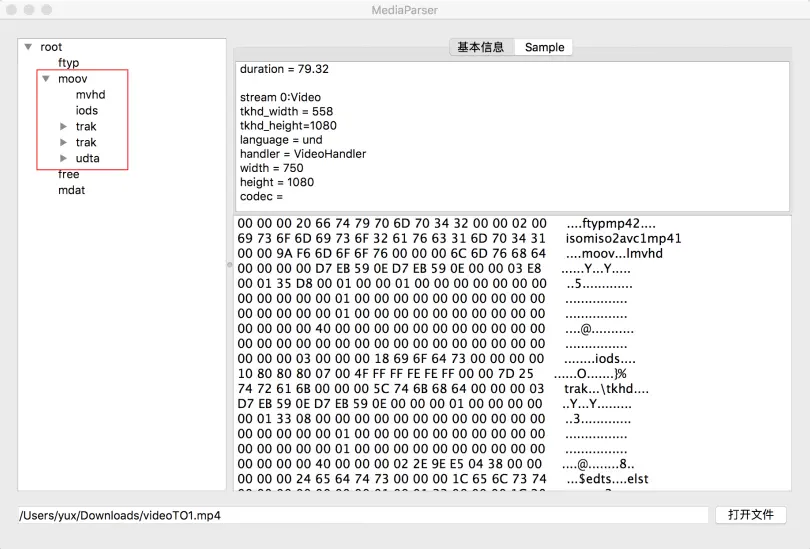 Moov信息前置示意