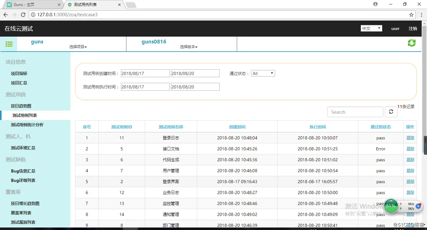 【星云测试】开发者测试(2)-采用精准测试工具对J2EE Guns开发框架进行测试