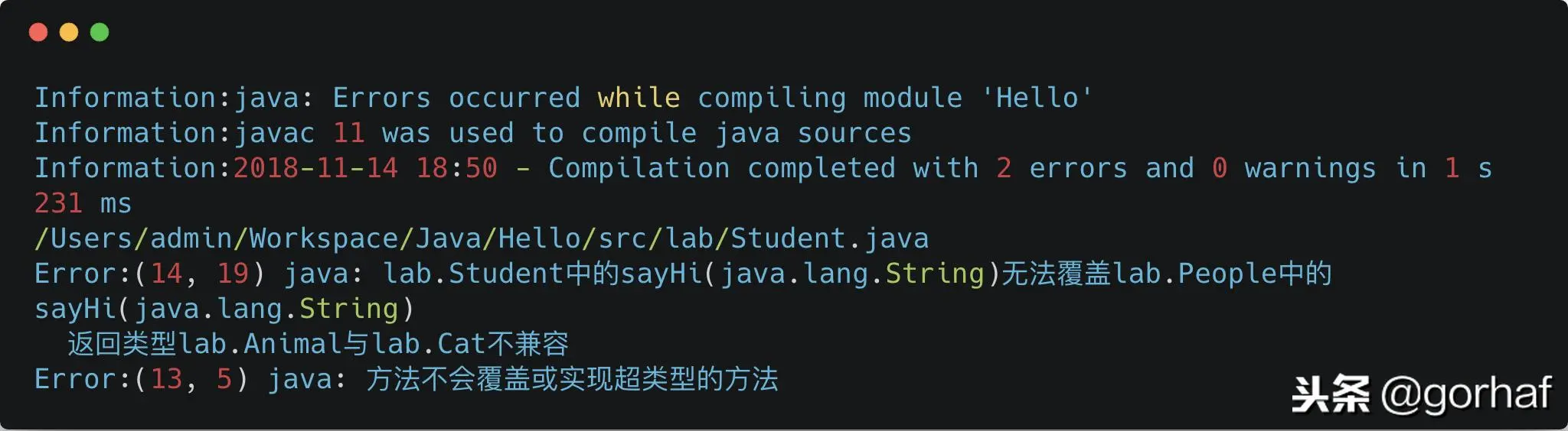 “全栈2019”Java第四十八章：重写方法Override