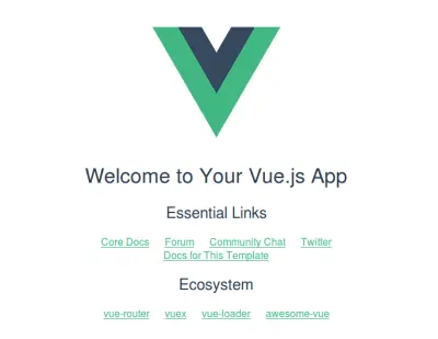 一个 Vue 应用