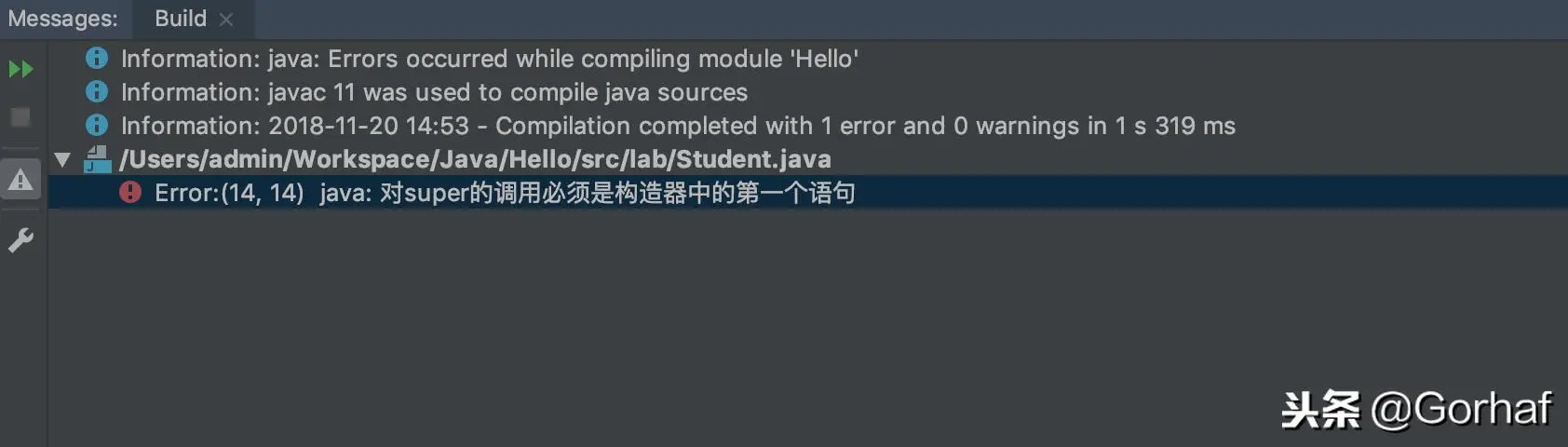 “全栈2019”Java第五十章：继承与构造方法详解
