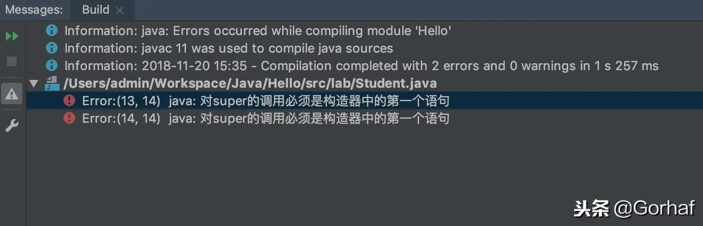 “全栈2019”Java第五十章：继承与构造方法详解