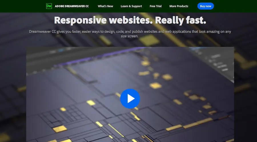Dreamweaver网站界面