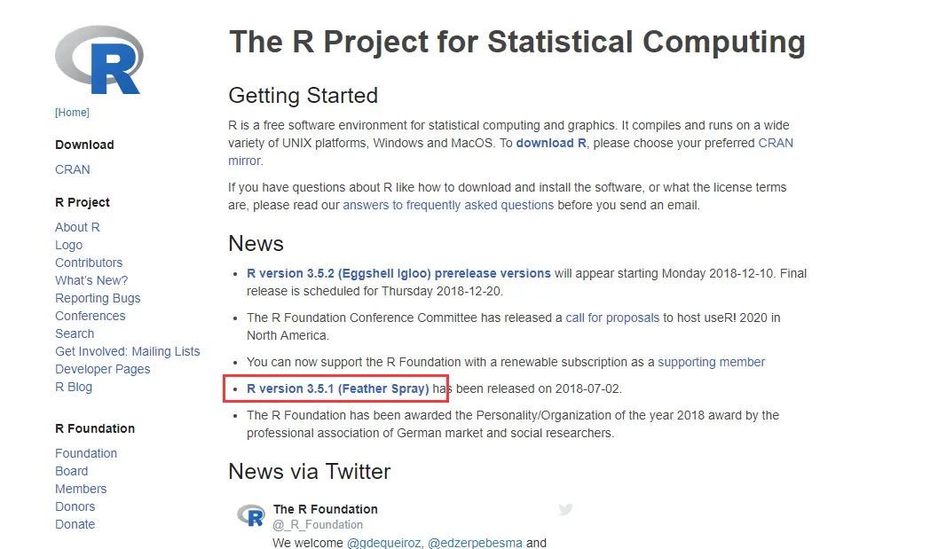 R 官网