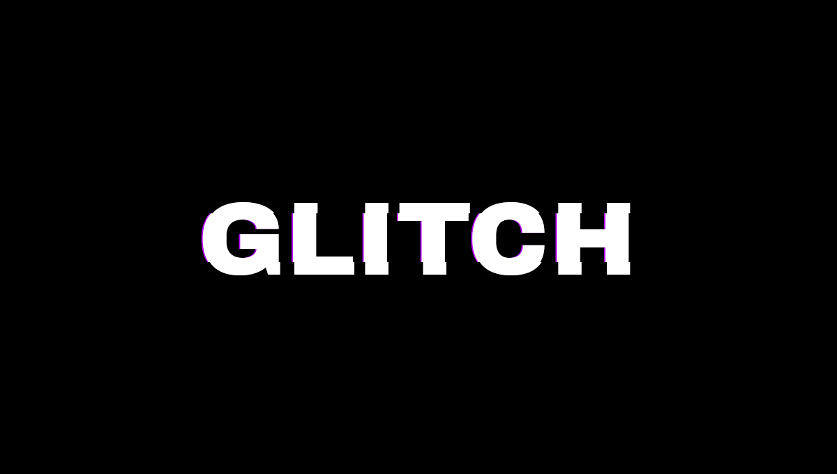 Demo image: Glitch Effect in LESS