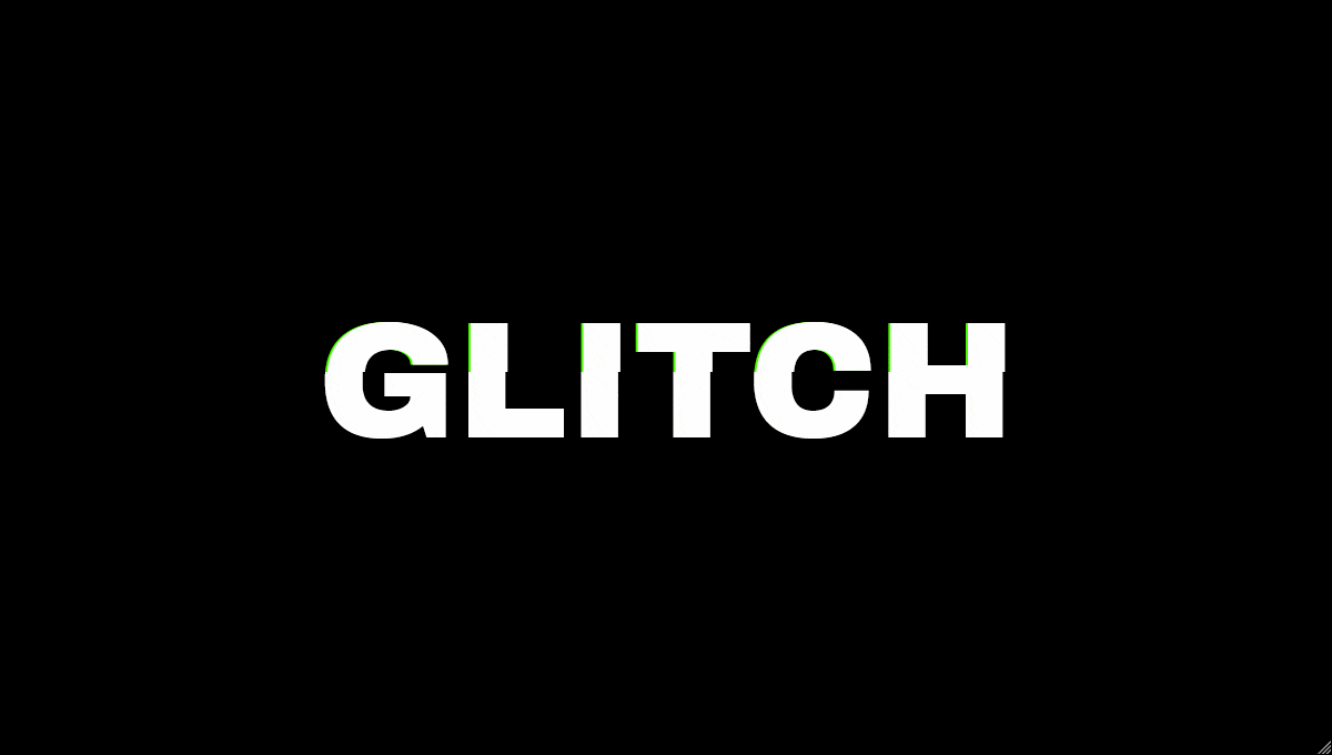 Glitch Effect in LESS - GIF Demo