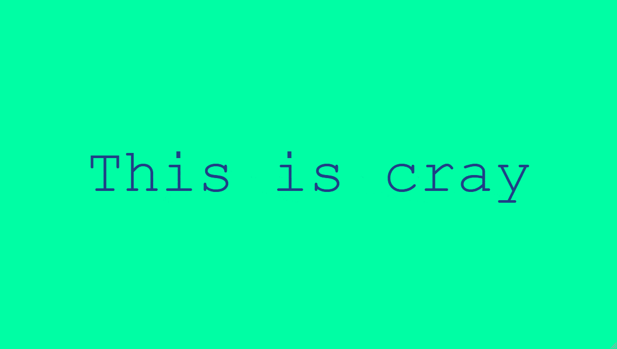 Simple Text Glitch - GIF Demo