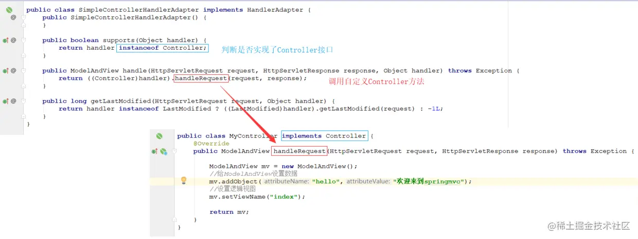 SimpleControllerHandlerAdapter源码分析