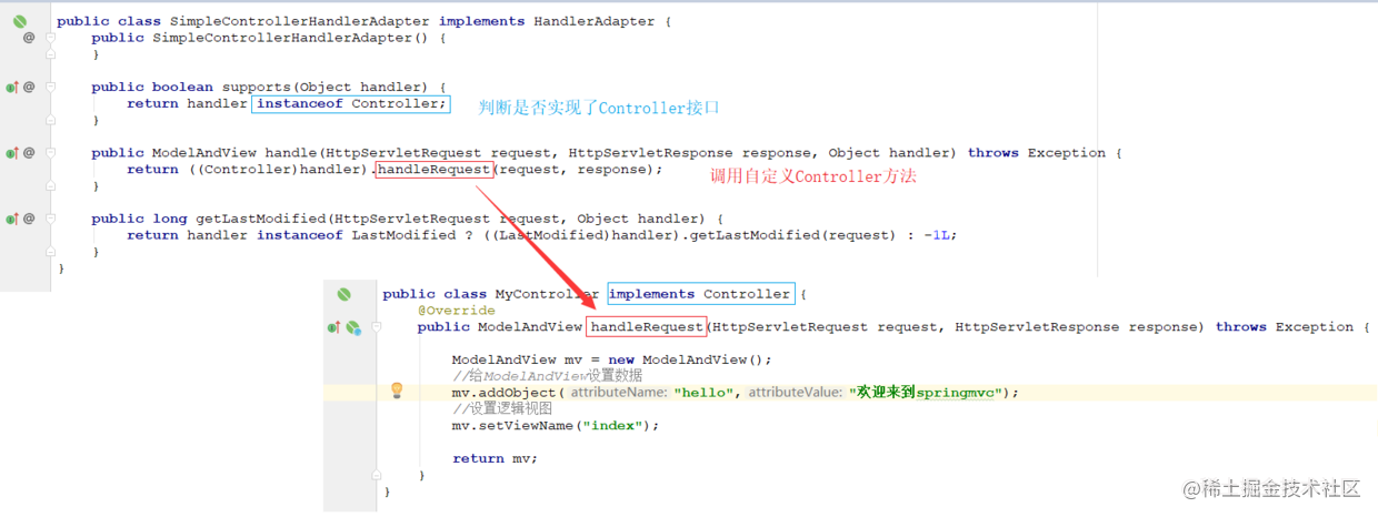 SimpleControllerHandlerAdapter源码分析