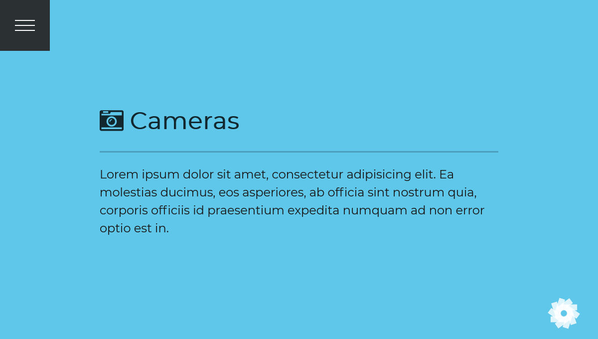 Demo image: Vertical Layout with Navigation