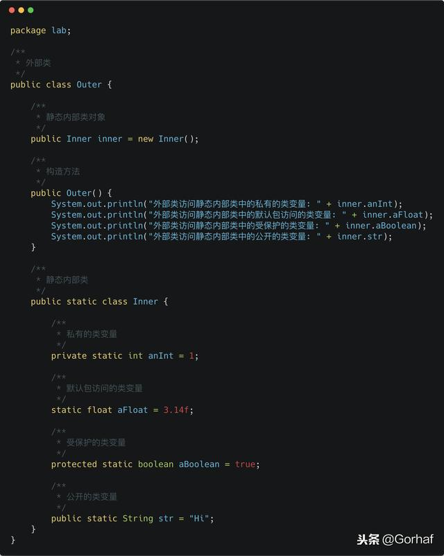 “全栈2019”Java第七十一章：外部类访问静态内部类成员详解