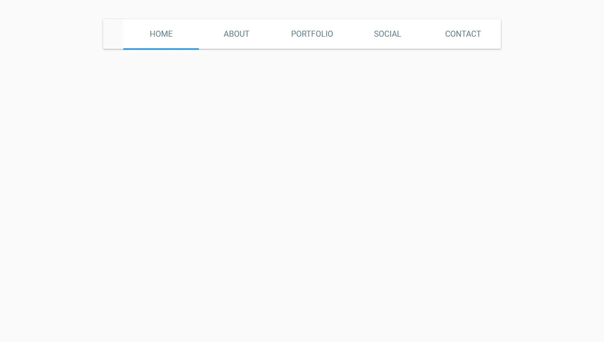 Demo image: Google Material Design Tab Bar