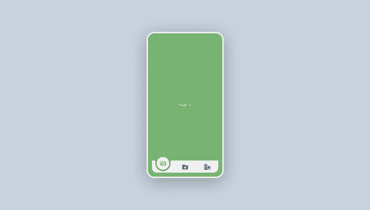 Demo image: CSS Only Cut-Out Tab Navigation