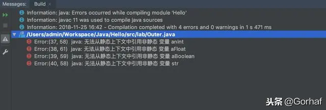 “全栈2019”Java第七十二章：静态内部类访问外部类成员