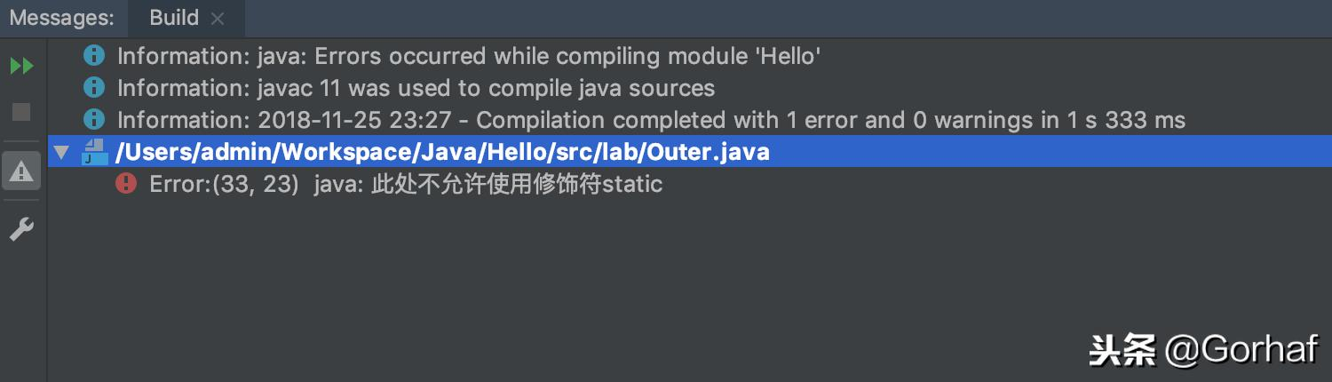 “全栈2019”Java第七十四章：内部类与静态内部类相互嵌套
