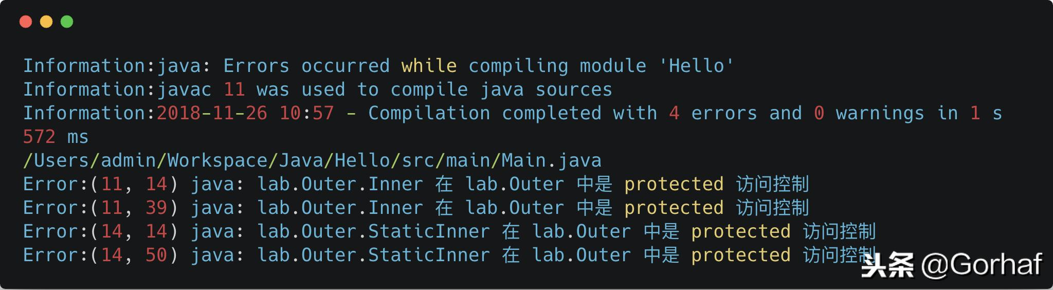 “全栈2019”Java第七十六章：静态、非静态内部类访问权限