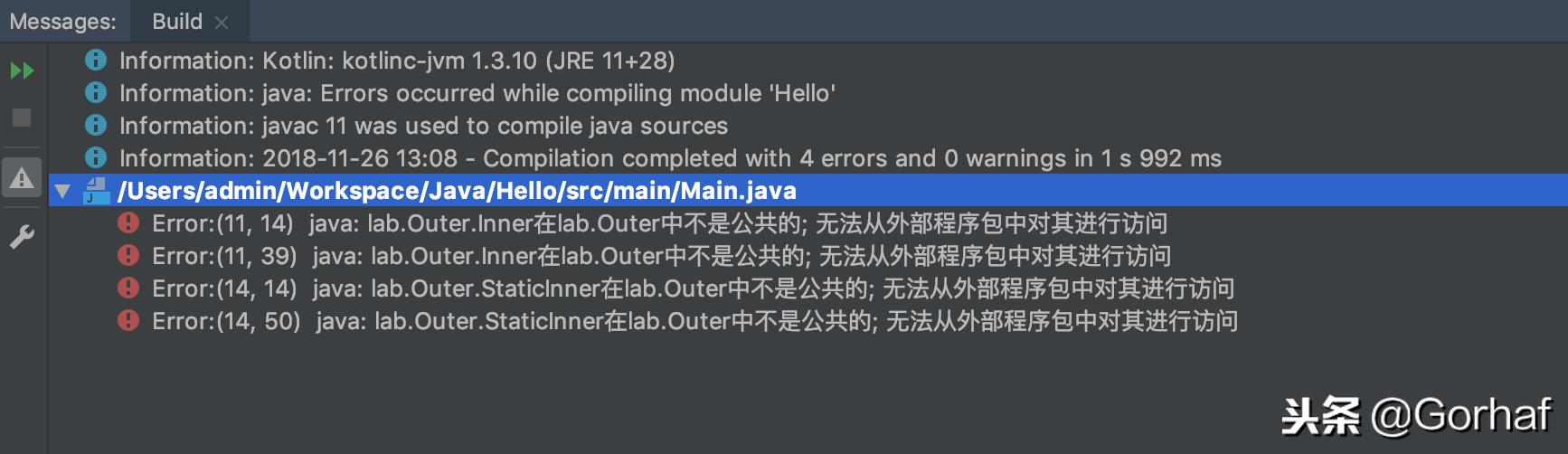 “全栈2019”Java第七十六章：静态、非静态内部类访问权限
