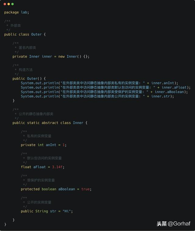 “全栈2019”Java第七十七章：抽象内部类与抽象静态内部类详解