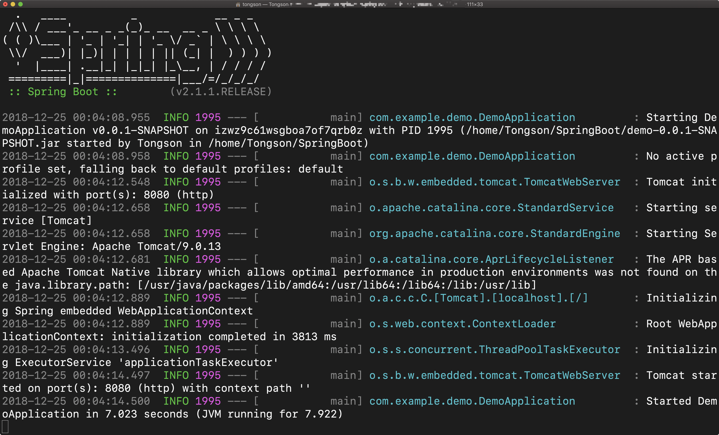 服务器上部署成功