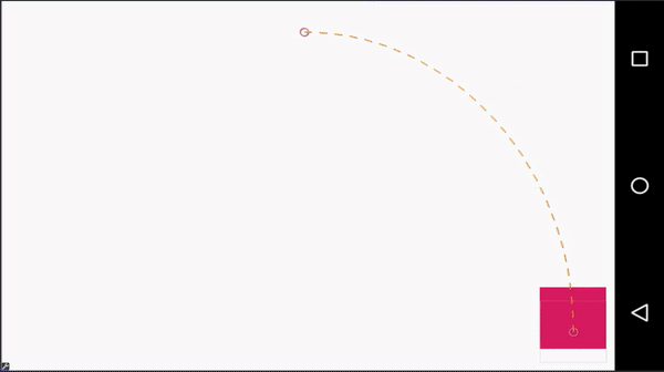 Arc Motion: startVertical (preview in Android Studio)