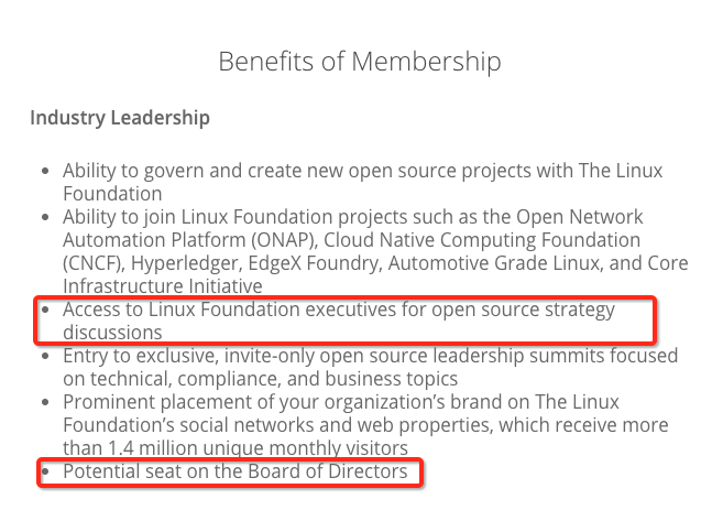 Linux Foundation Corporate Membership