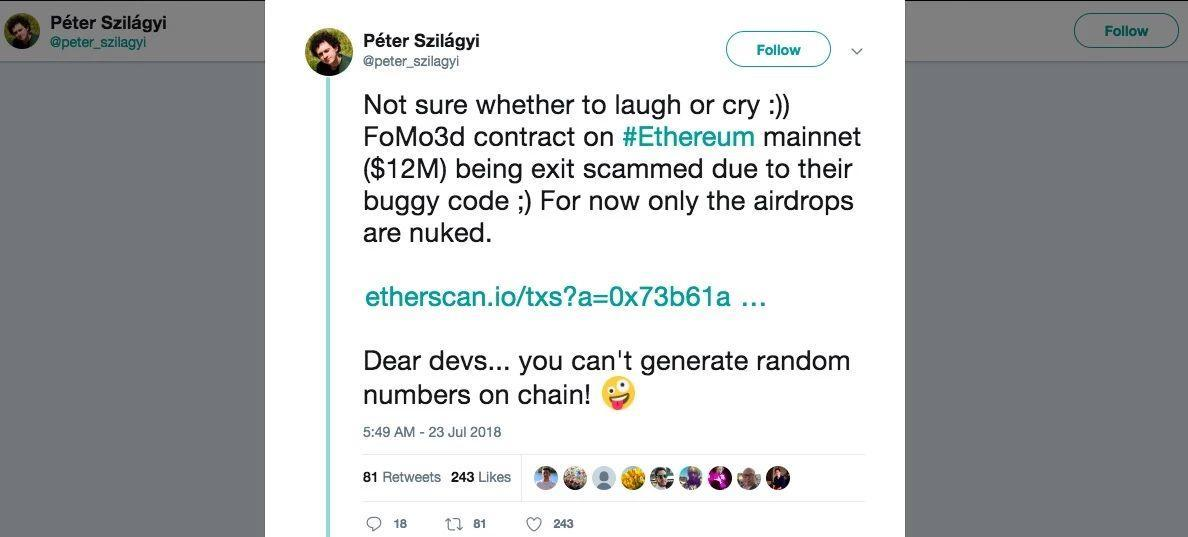 Peter`s twitter