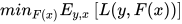 min_{F(x)}E_{y,x}\left [ L(y,F(x)) \right ]