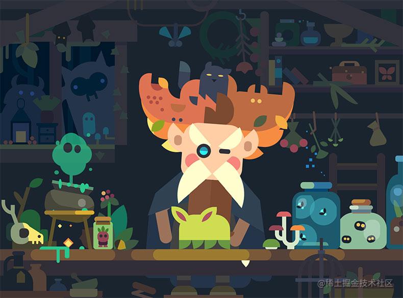 Pure-CSS-Moustached-Nanny