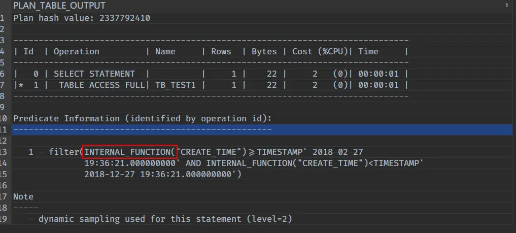 慢 sql 执行计划