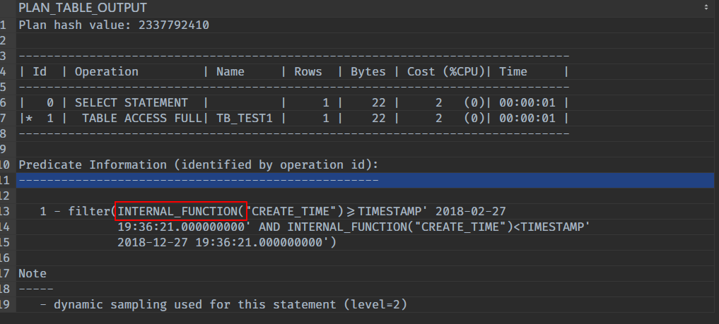 慢 sql 执行计划
