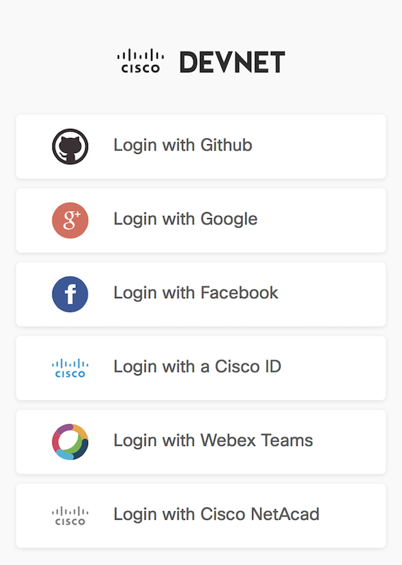 可以通过github、facebook、cco等账号登入
