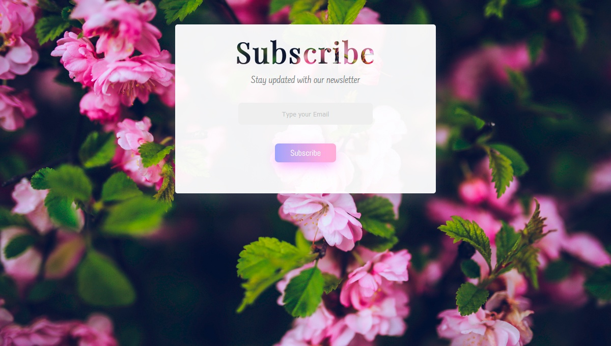 Demo image: Stay Updated with Our Newsletter Form