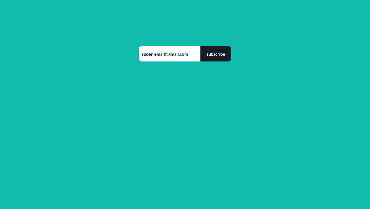 Demo image: Subscribe Form Animation
