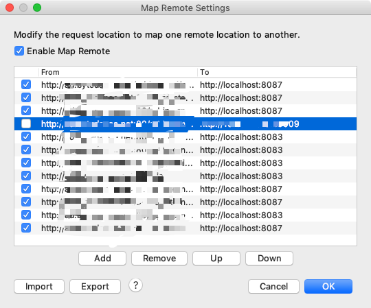 charels map remote 配置