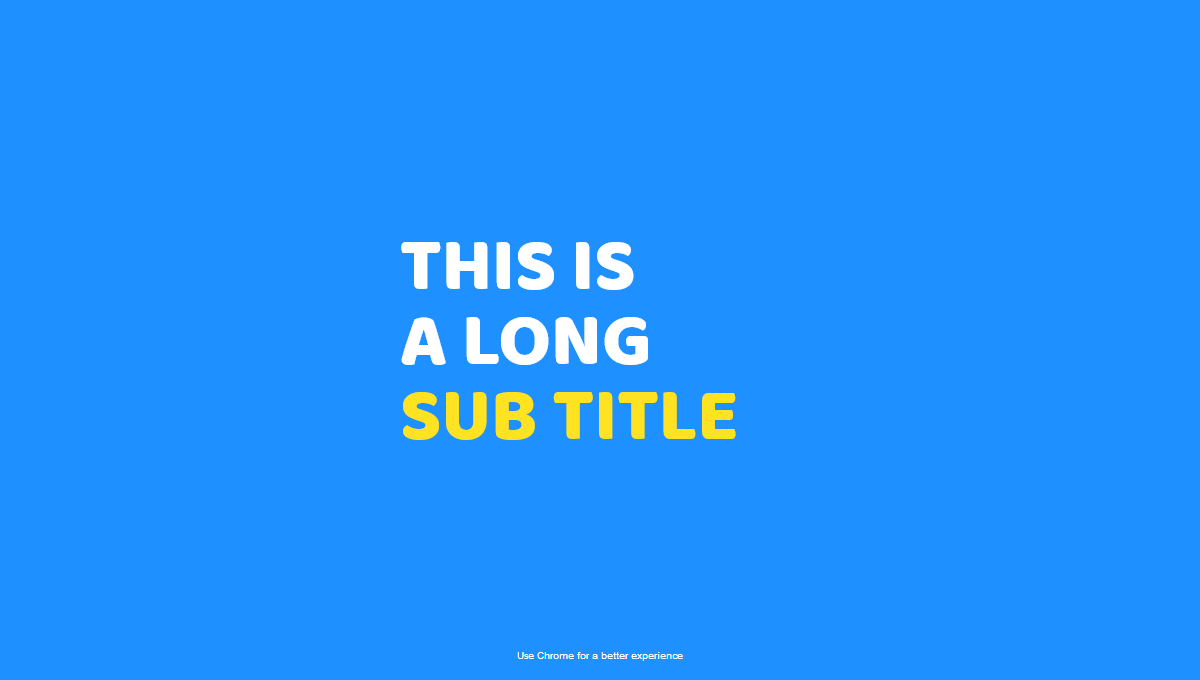 Demo image: Pure CSS Text Animation